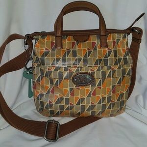 Fossil Key Per Calypso Crossbody Tote
